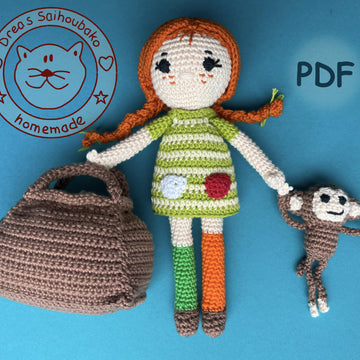 Pipi amigurumi doll