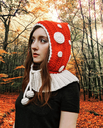 Mushroom Balaclava Hood