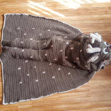 2in1 Woodland Deer Fawn Hooded Blanket Crochet Pattern