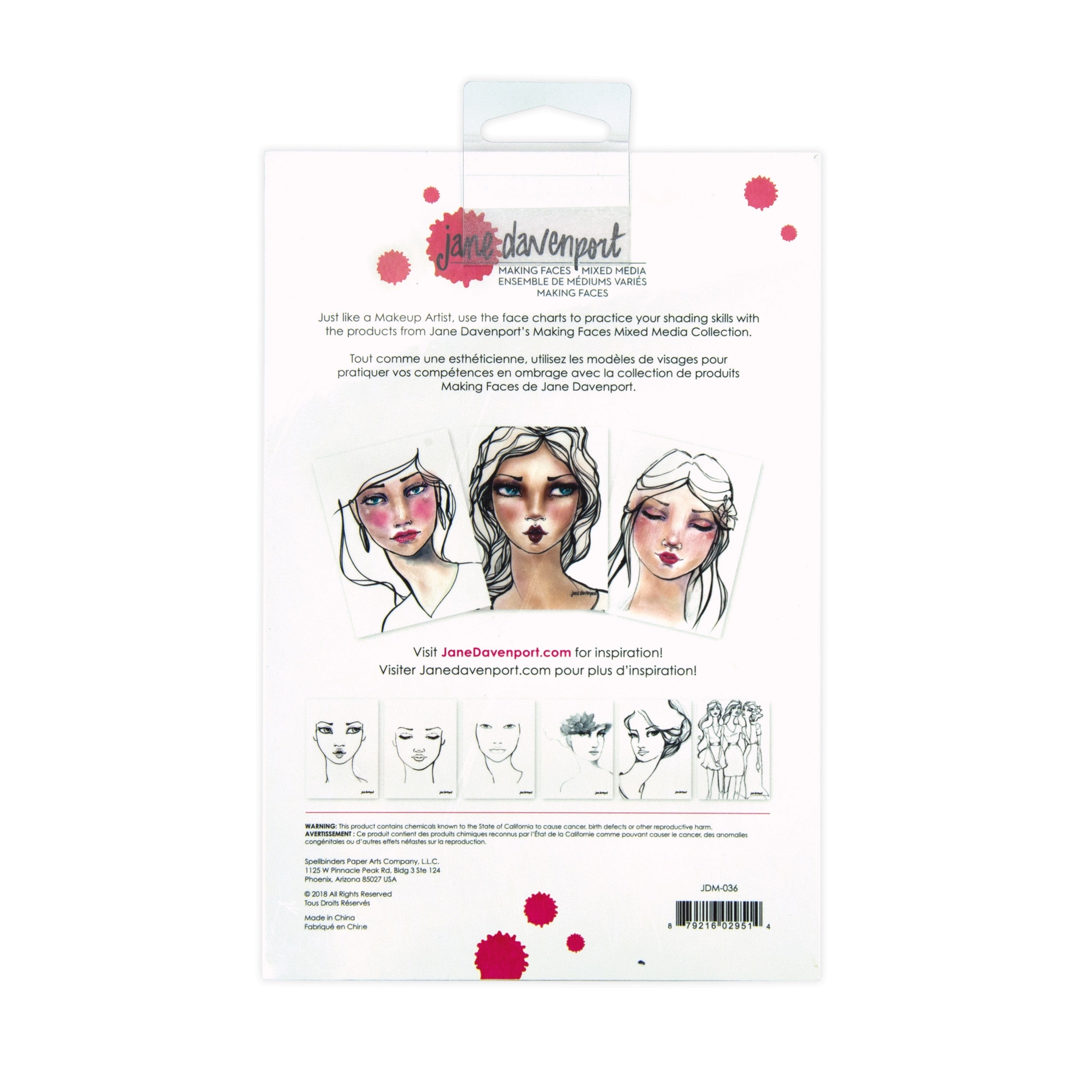 Spellbinders Jane Davenport Face Charts - I Came, I Saw, I Contoured