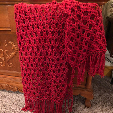 Simply Sophisticated Scarlet Throw