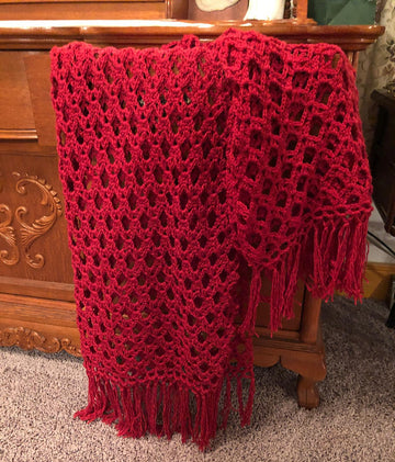 Simply Sophisticated Scarlet Throw