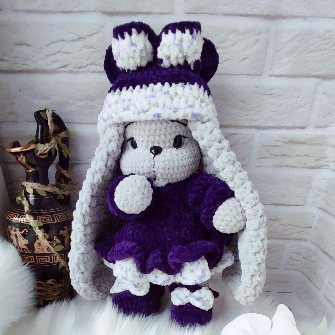 Crochet Bunny with long ears Amigurumi Rabbit