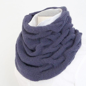 Strickanleitung - VERZOPFTER LOOP - gestrickter Schal - No.112