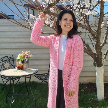 Crochet cardigan for spring