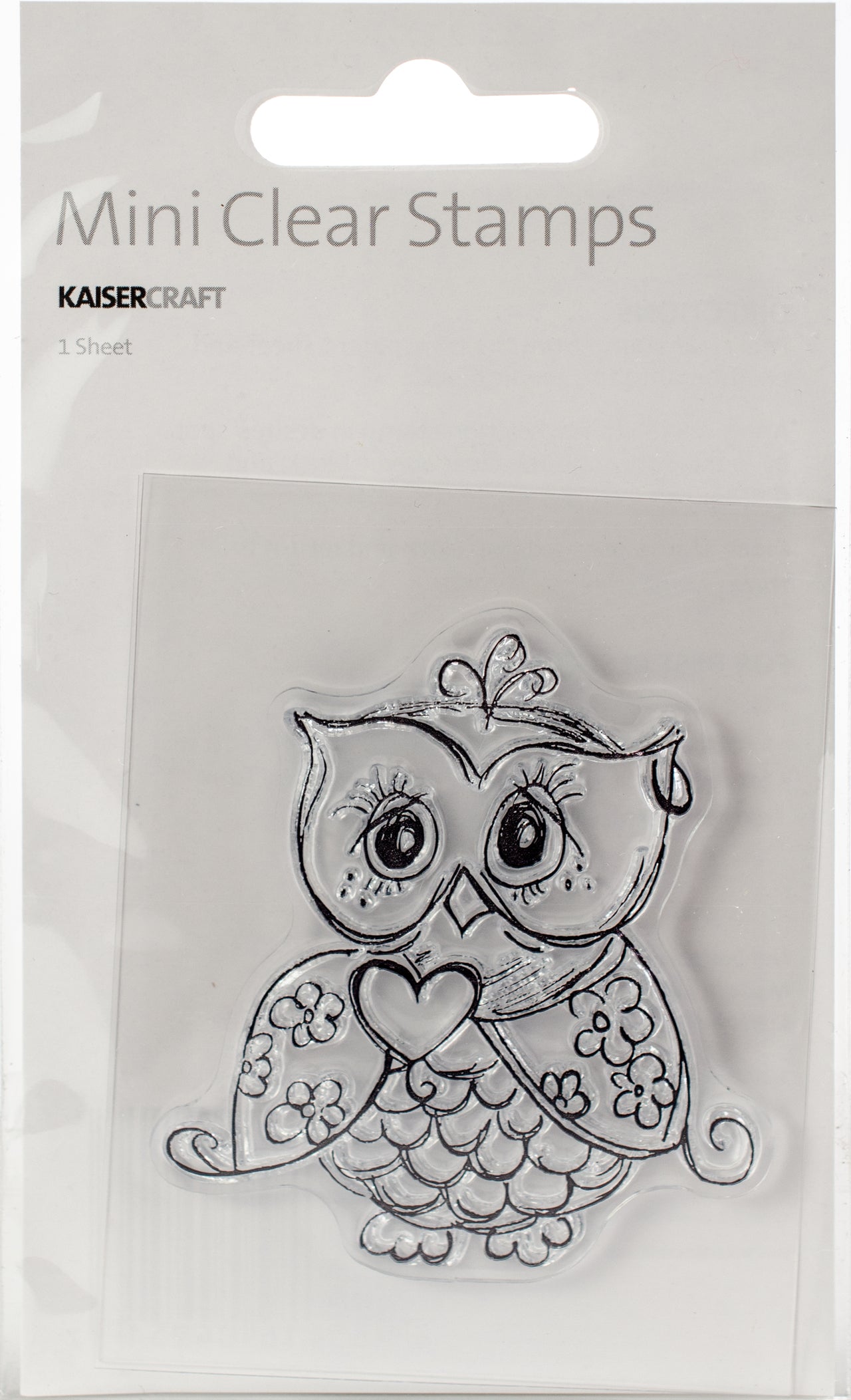 Kaisercraft Mini Clear Stamps 2.25"X3" - Owl