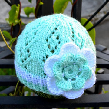 Diamond Lace Baby Hat