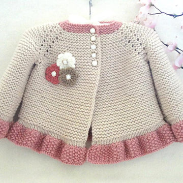 Knitting PATTERN Baby Cardigan Knitted Baby Jacket