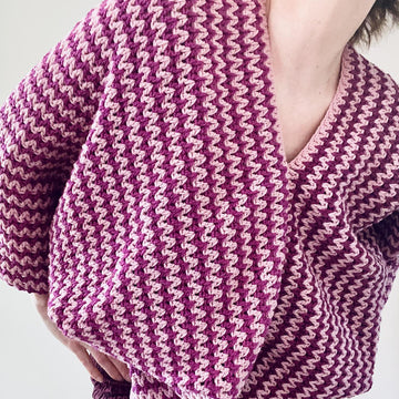 Zig Zag Wing Oversized Jumper