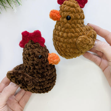 Chicken amigurumi pattern, crochet hen, bird crochet pattern