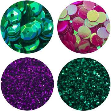 Tonic Studios Nuvo Pure Sheen Glitter, Sequence & Confetti 4/Pkg - Tropical Paradise