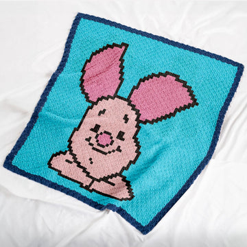 Piglet Square C2C Crochet Blanket Pattern