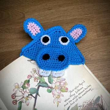 Corner Bookmark - Hippo