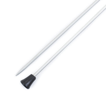 KnitPro Basix Aluminum Single Point Needles 25cm