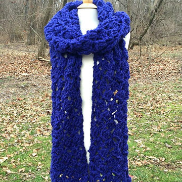 Julia chunky oversized crochet scarf