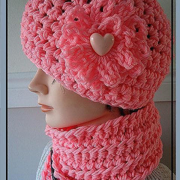 Crochet Hat and Scarf Set | Crochet Pattern SPP 97