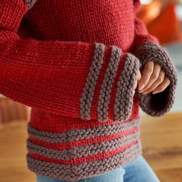 Lux – Beginner Roll Neck Jumper in West Yorkshire Spinners Re:Treat Superchunky - DBP0250 - Downloadable PDF