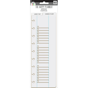 The Happy Planner Classic Stencils 2/Pkg - Line It Up & Check It Off