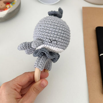 Whale Baby Lovey Blanket & Rattle Crochet Pattern PDF – Cute Stuffed Toy Tutorial