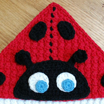 Ladybug Hooded Baby Towel
