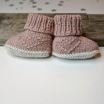 Tiny Heart Booties for babies