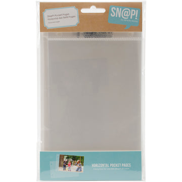 Simple Stories Sn@p! Pocket Pages For 4"X6" Binders 10/Pkg - (1) 4"X6" Horizontal Pocket