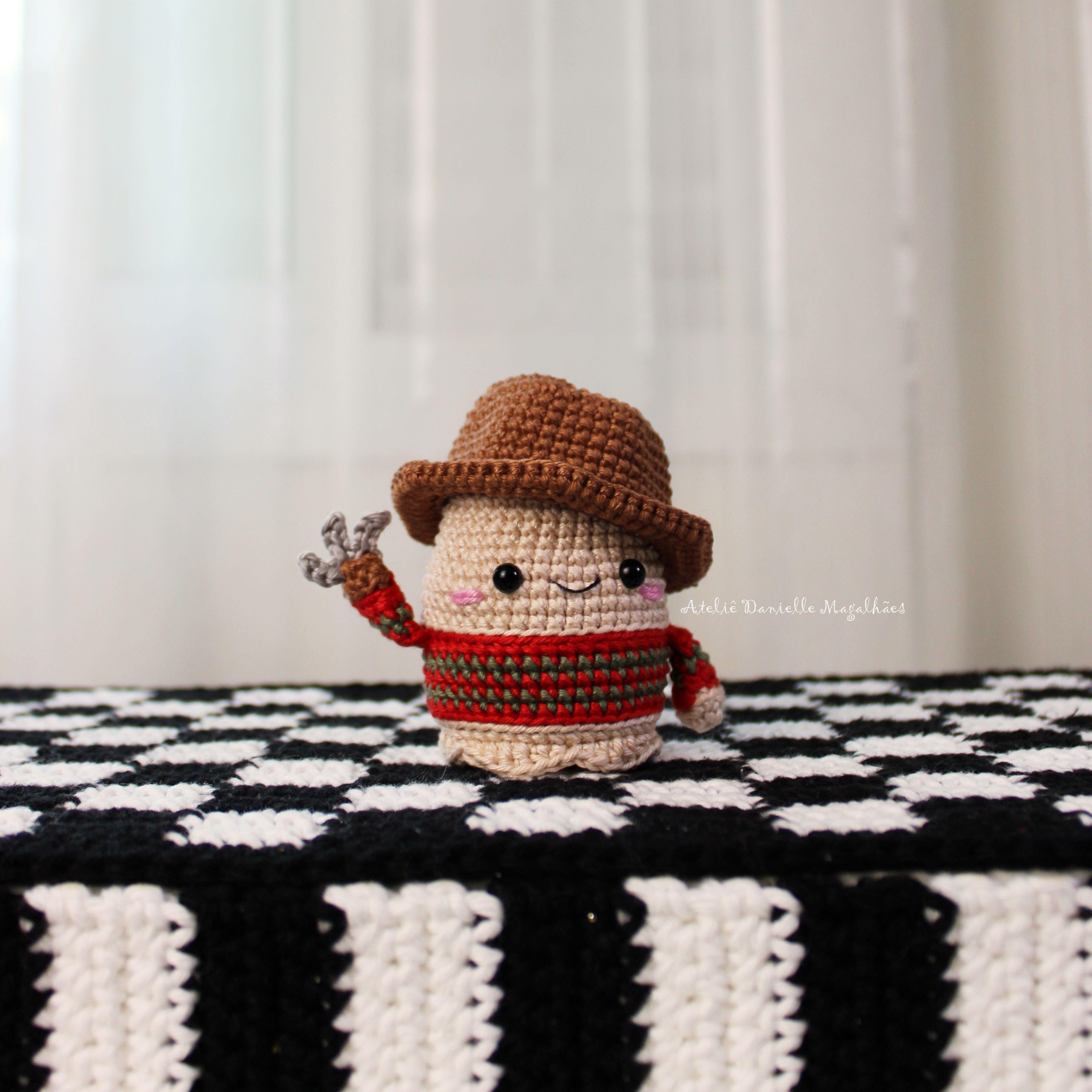 Freddy Boo Crochet Pattern PDF, Tiny Spooky Ghost Amigurumi, Easy Halloween Crochet Pattern