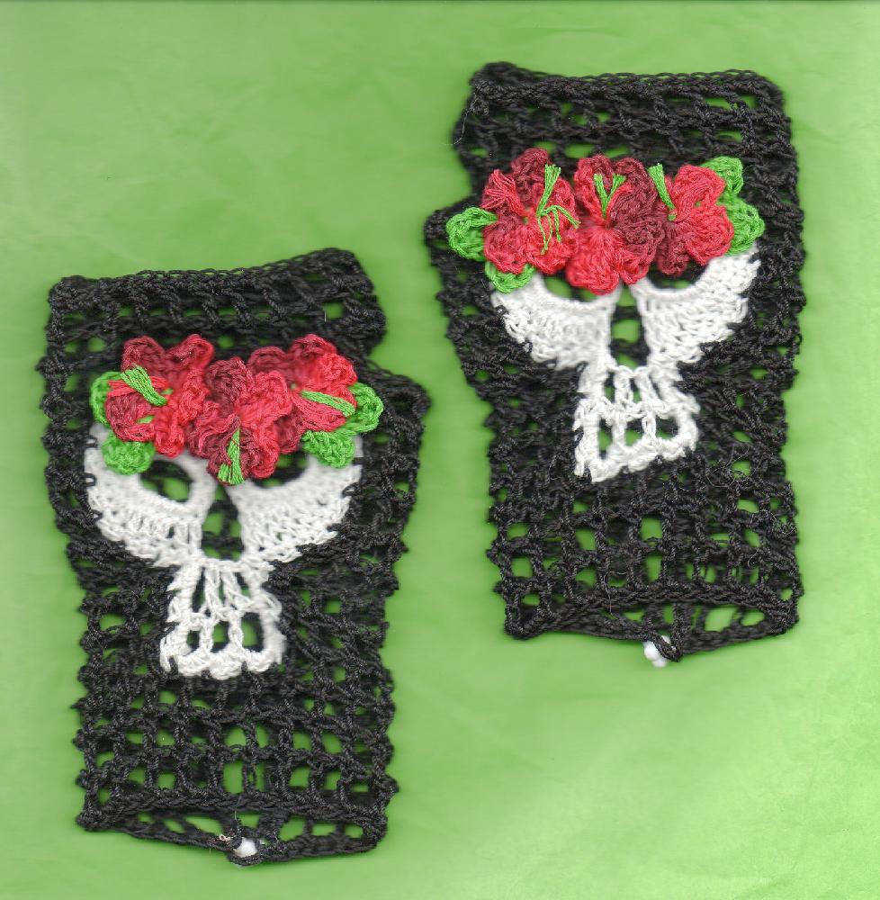 Happy Birthday Frieda Crochet  Fingerless Gloves Pattern