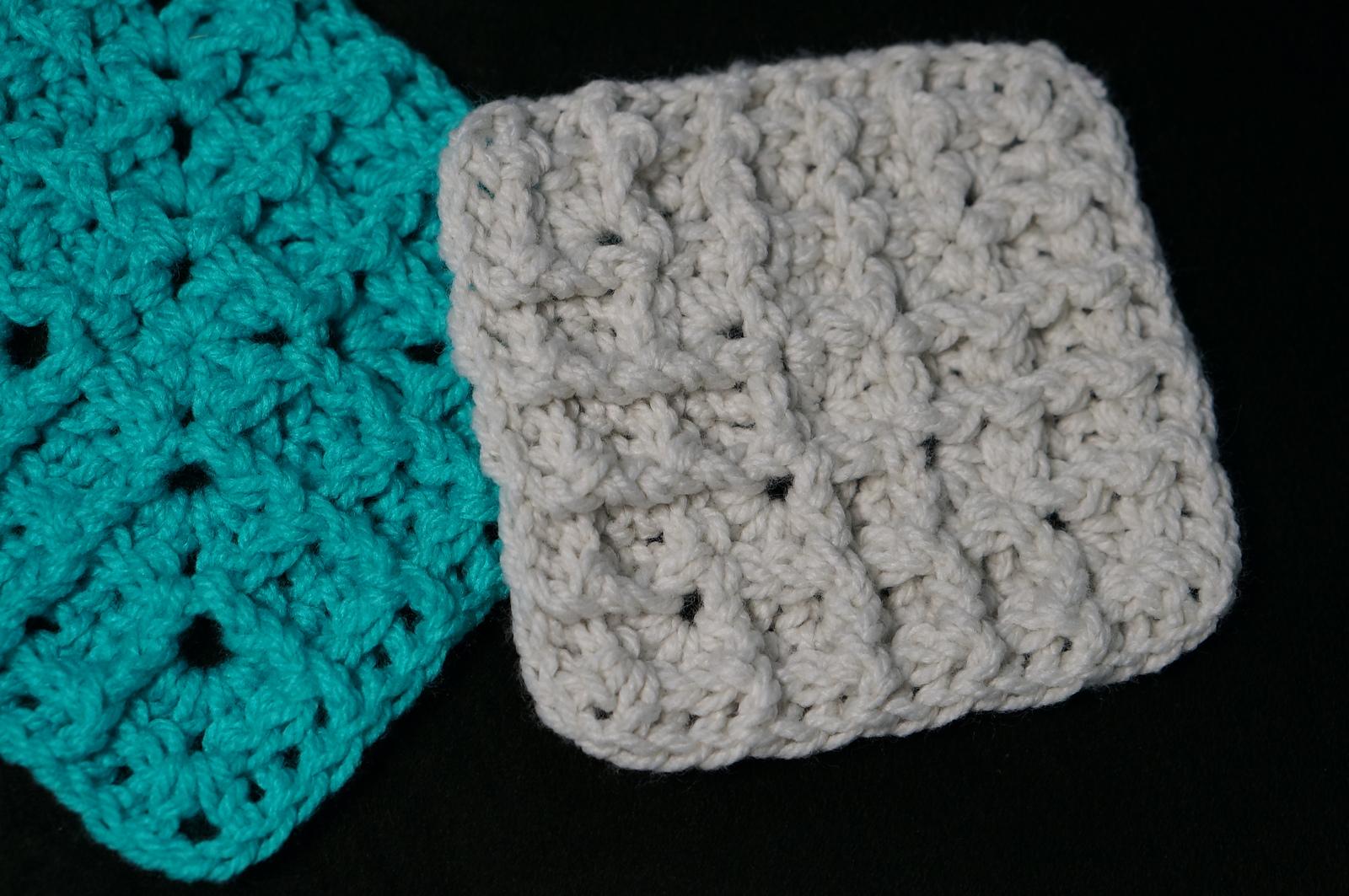 Waffle stitch granny square