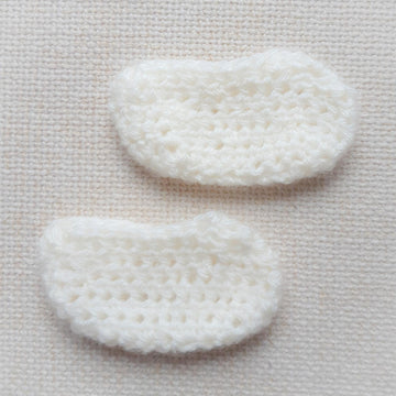 Cream Shoes for Doll