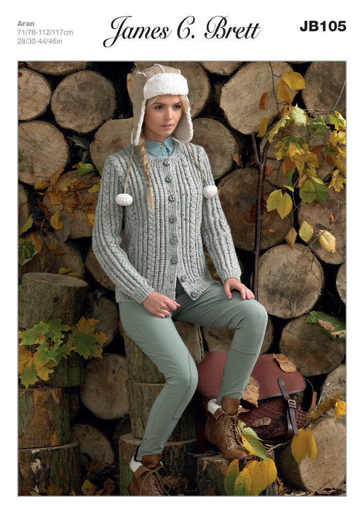 James C. Brett JB105 Cardigan