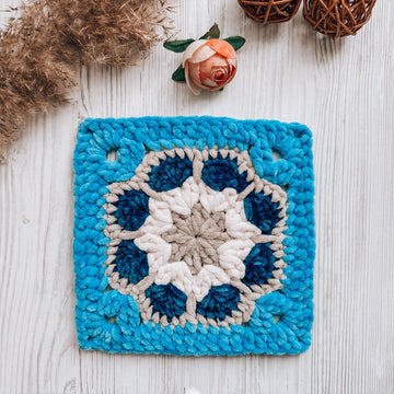 Plush granny square