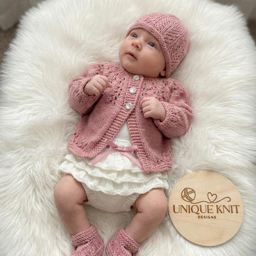 "Amber" cardigan & knicker set