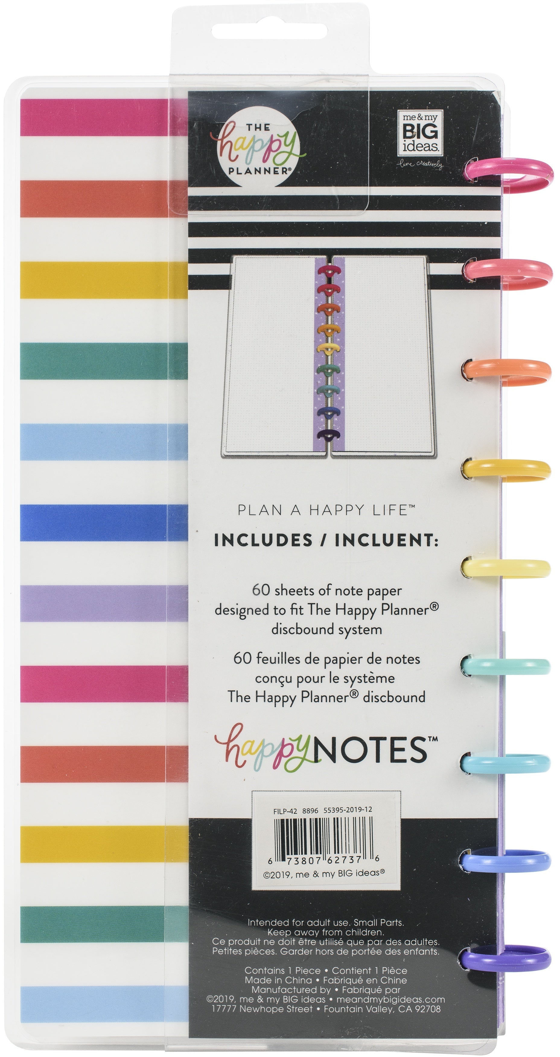 Happy Planner Half Sheet Notebook 8"X5.62" 60/Pkg - Sisters X Rongrong