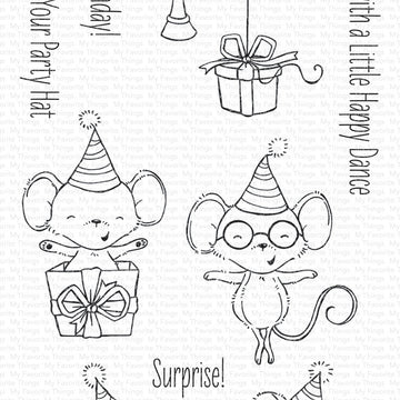 My Favorite Things Stacey Yacula Stamps 4"X8" - It's A Mice Time To Celebrate