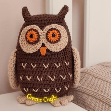 Forest Owl - Toy or Doorstop Crochet Pattern