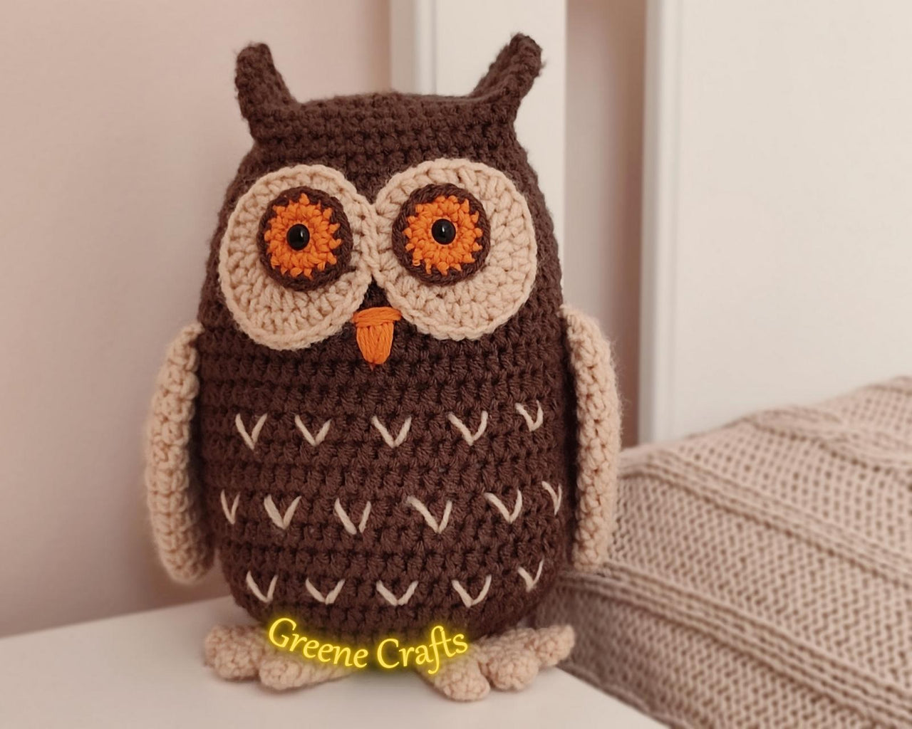 Forest Owl - Toy or Doorstop Crochet Pattern