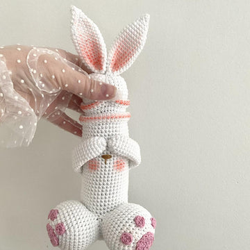 Cute Easter Bunny Penis funny crochet toy