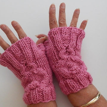 Bunny Fingerless Mittens Design 2