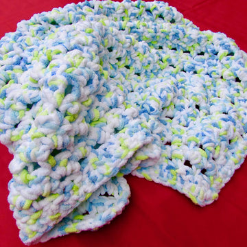 Soft Seed Stitch Baby Blanket