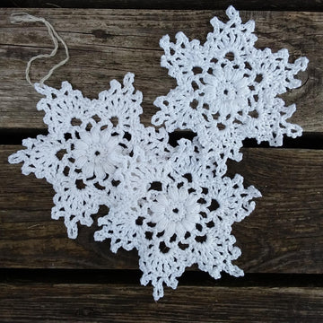 Puff Snowflake Ornament Christmas Decoration