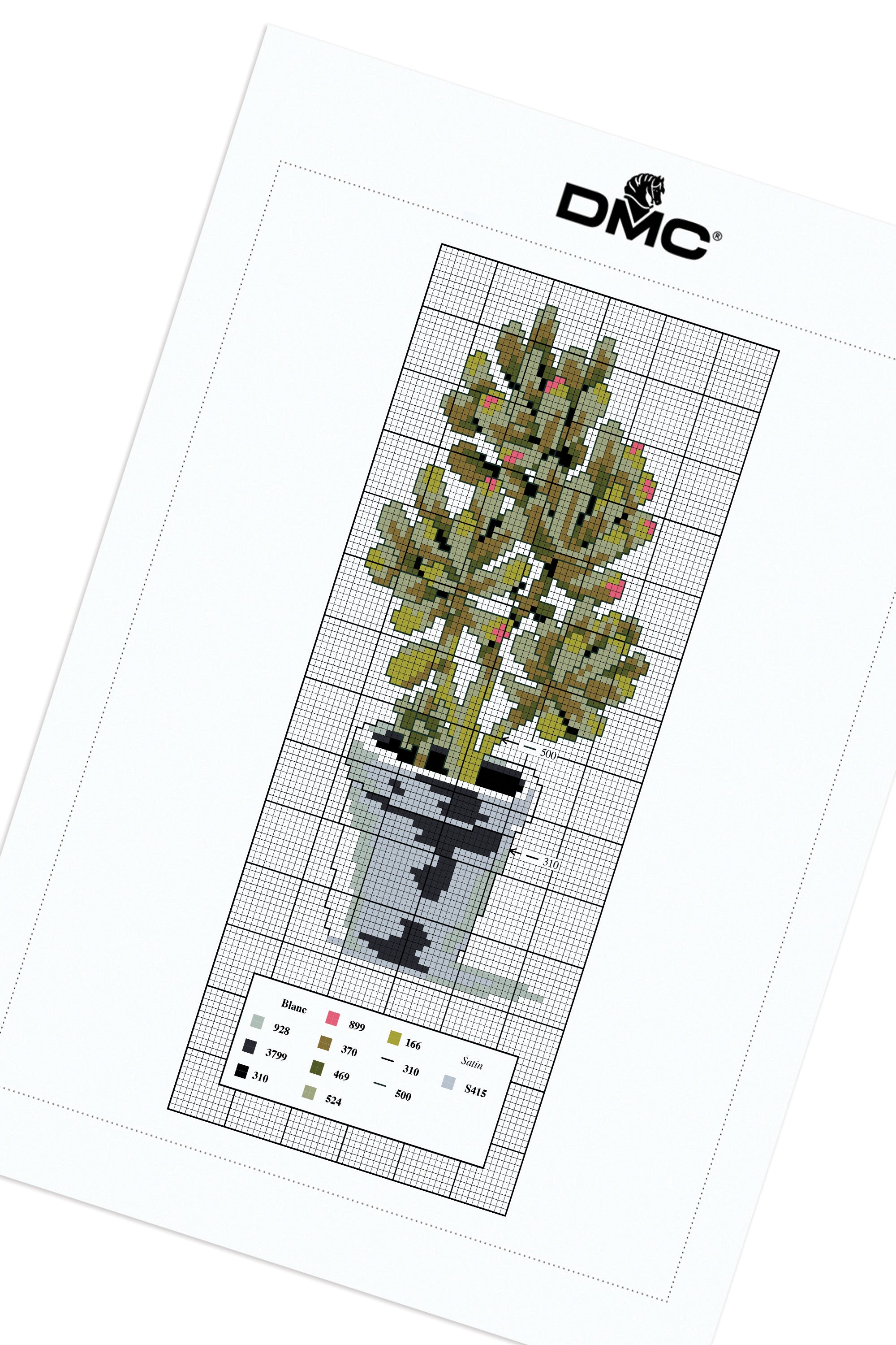 Jelly Bean Succulent in DMC - PAT0100 - Downloadable PDF