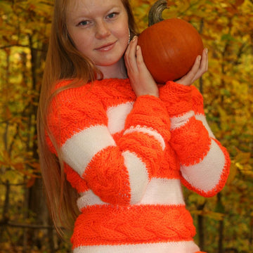 Pumpkin Spiced Autumn - Cable Pullover