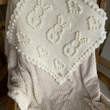 Bunny Love car seat blanket
