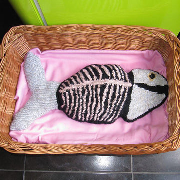 Luxury Fish Supper Silk Cushion
