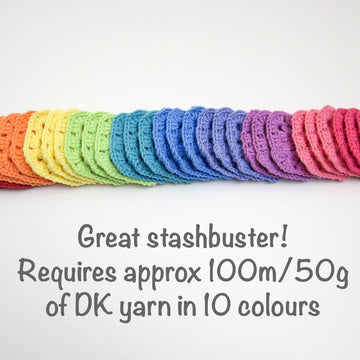Granny rainbow baby blanket