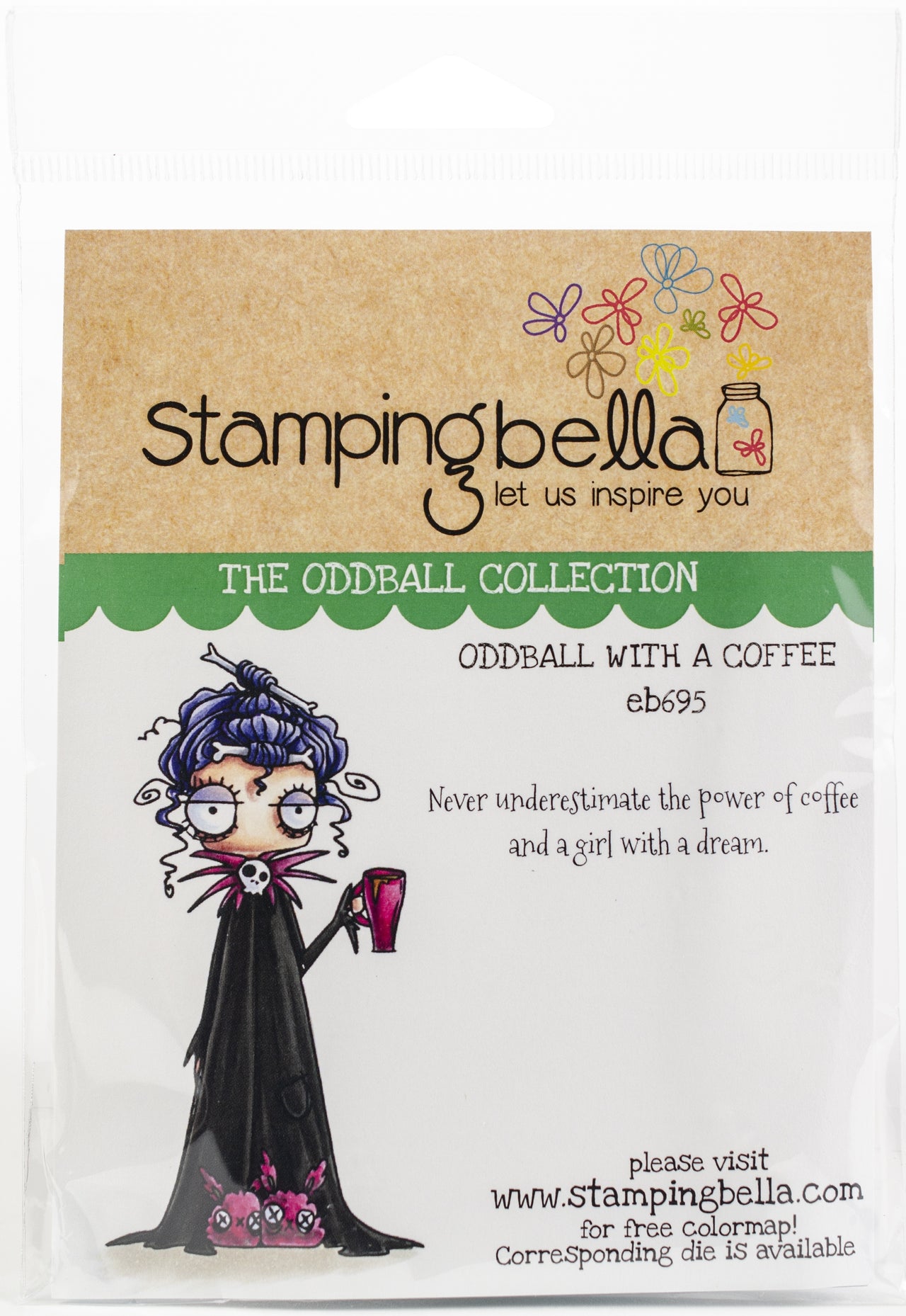 Stamping Bella Cling Stamps - Oddball With A Coffee