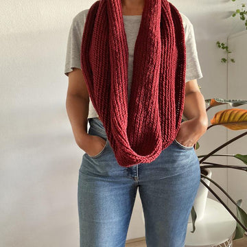 Crochet infinity scarf pattern PDF