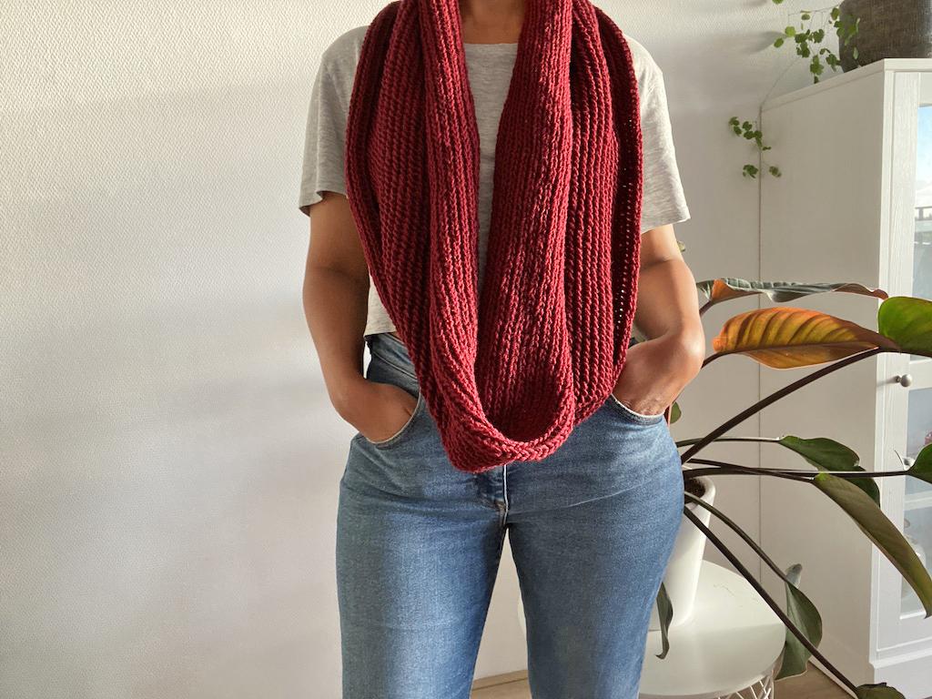 Crochet infinity scarf pattern PDF