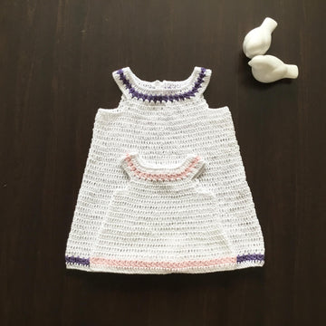 Baby Dress & Cardigan Set N 400